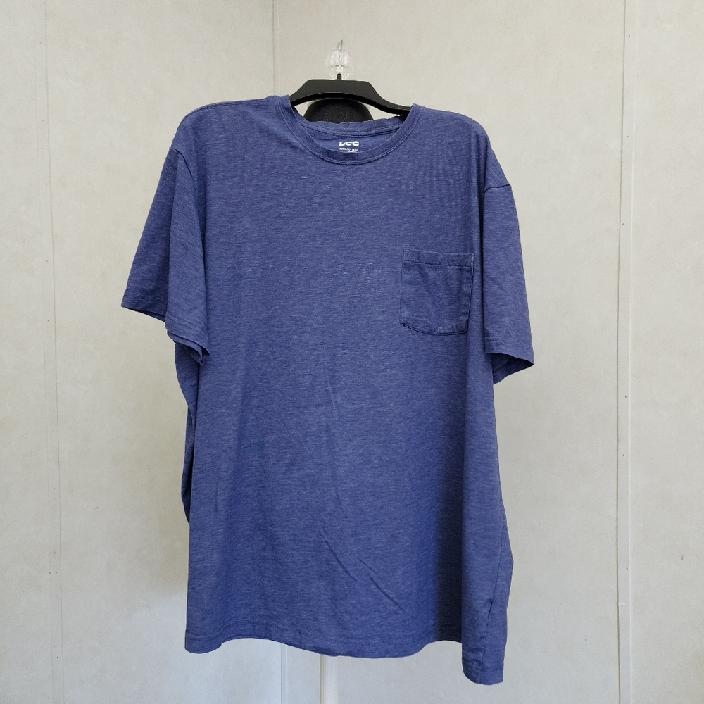 Lee Men's Casual Blue Short Sleeve Pocket Tee - Picture 5 of 6